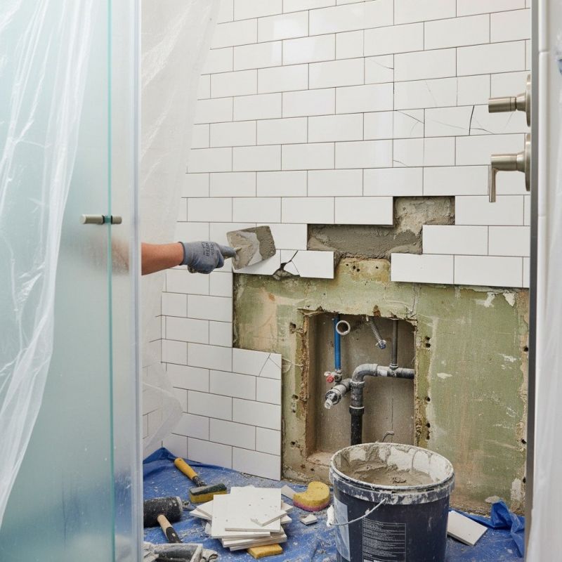 Bathroom Tile Removal