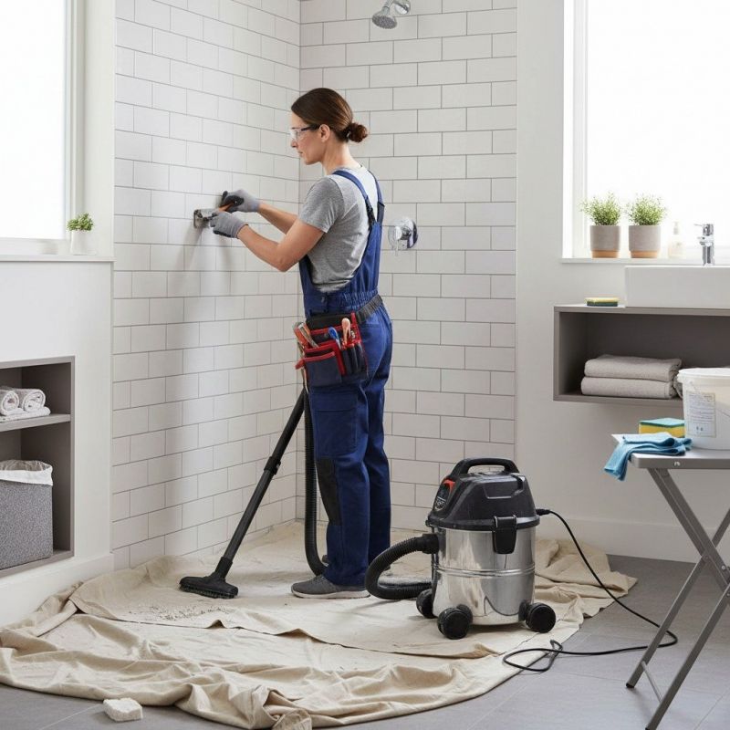 Bathroom Tile Removal