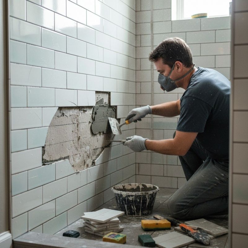 Bathroom Tile Removal